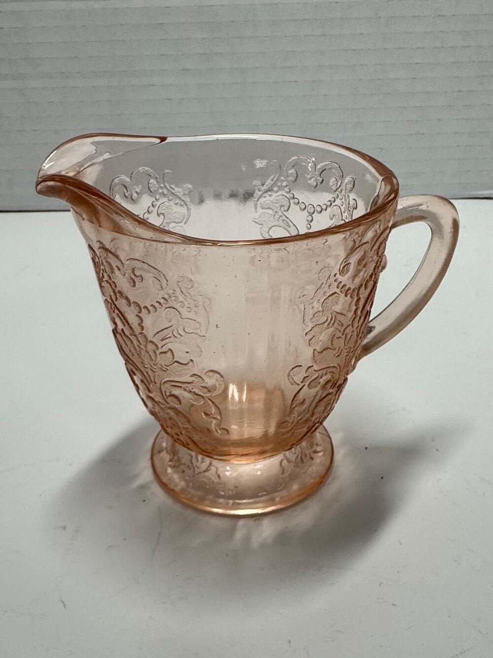 Macbeth-Evans American Sweetheart Pink Footed Creamer